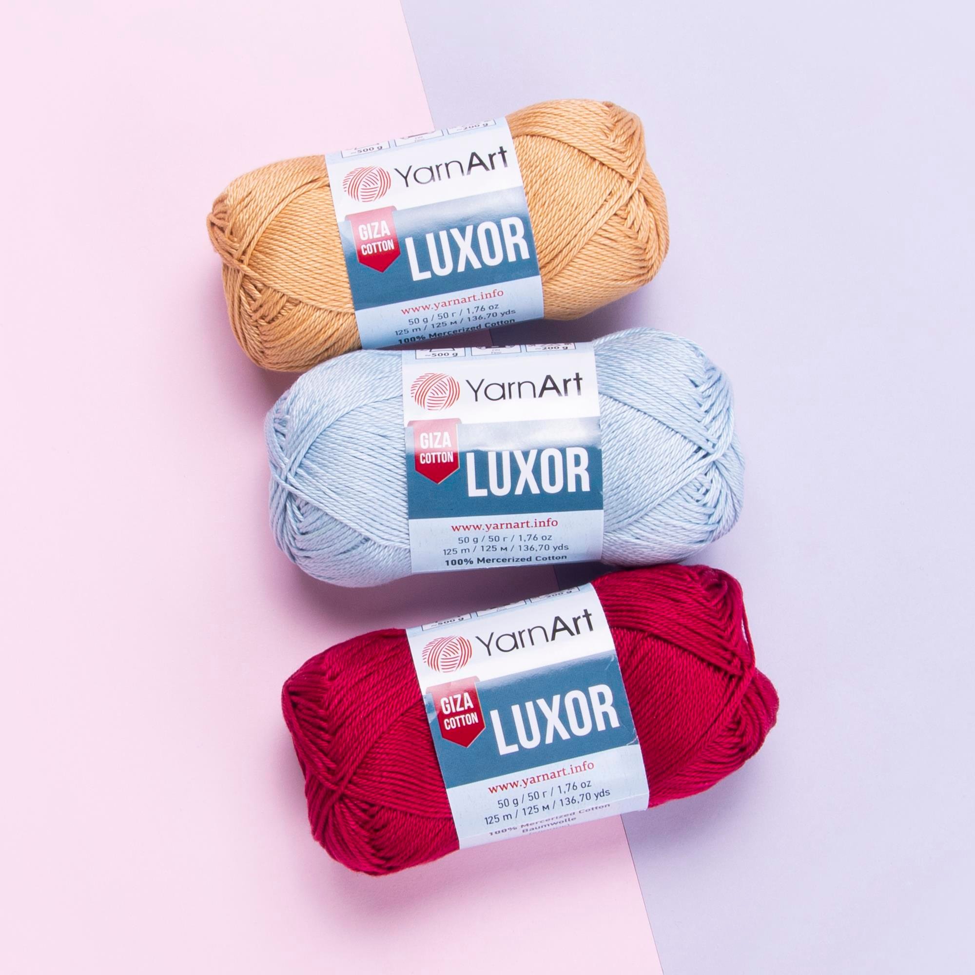YarnArt Luxor El Örgü İpliği 50gr 1229 Açık Gül Kurusu - 1 ADET