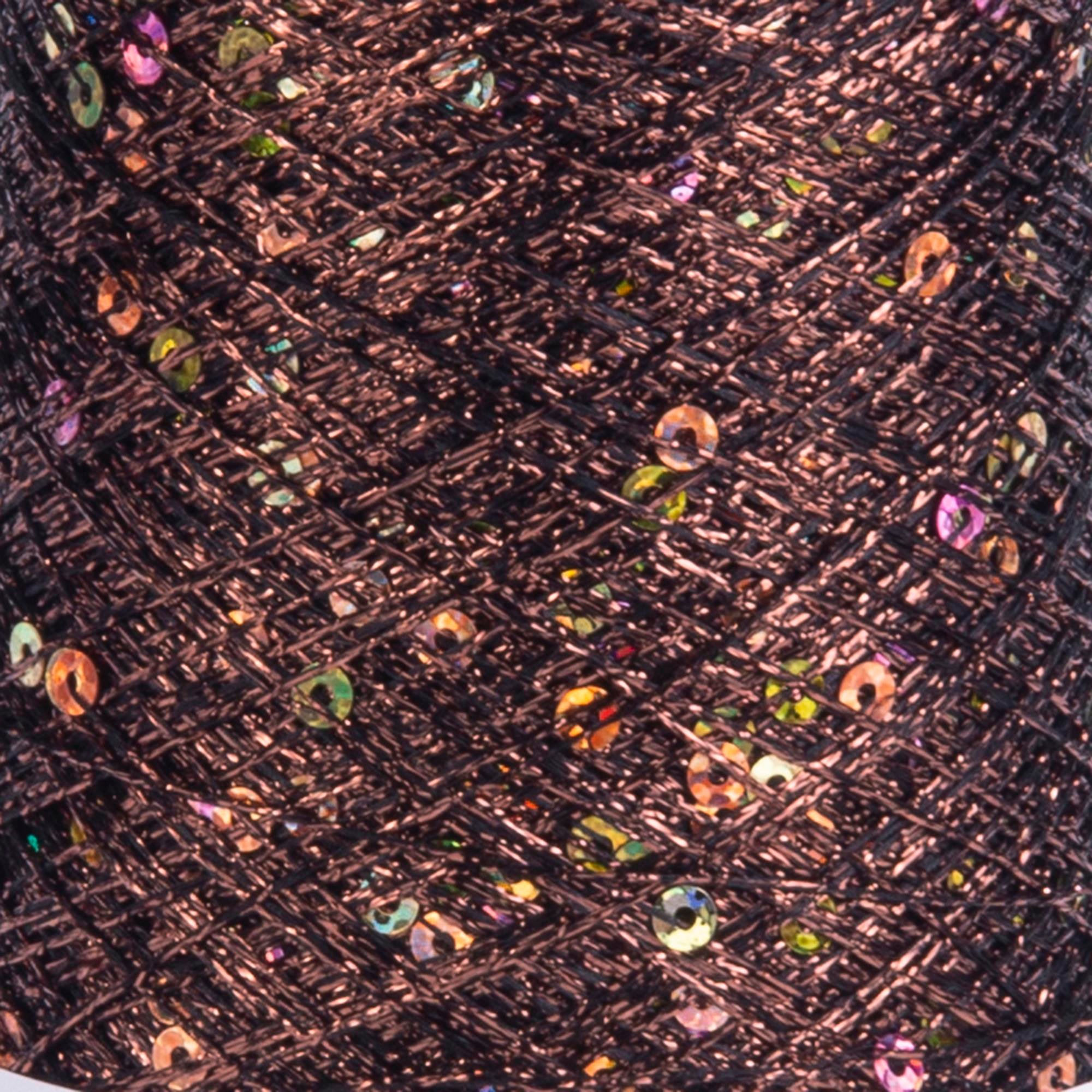 YarnArt Paillettes El Örgü İpliği 50gr 800mt 8007 Kahverengi  - 1 ADET
