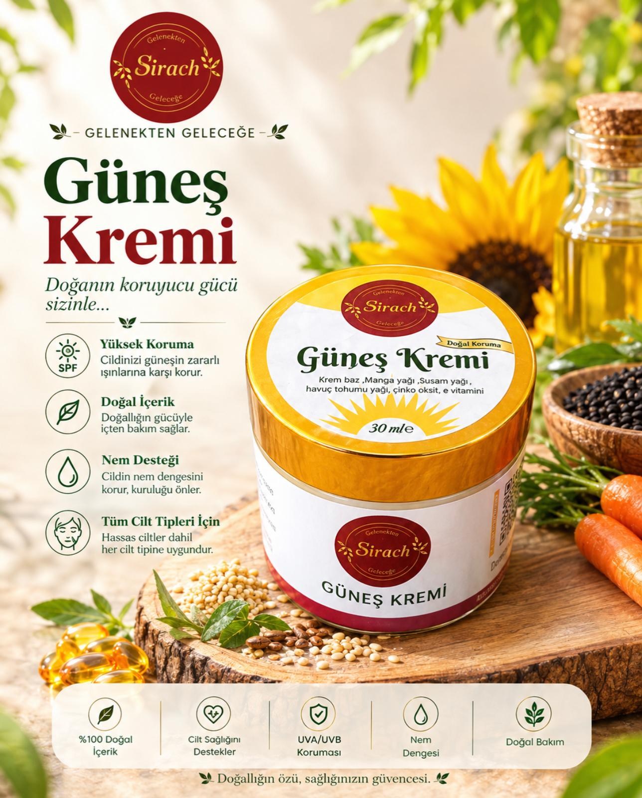 Güneş Kremi (30 ML)