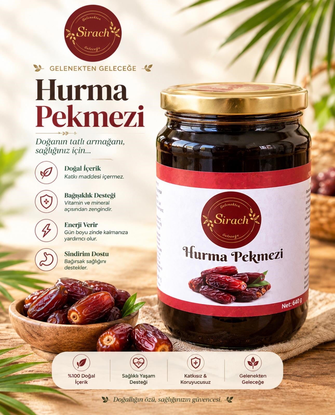 Hurma Pekmezi (900 gr)