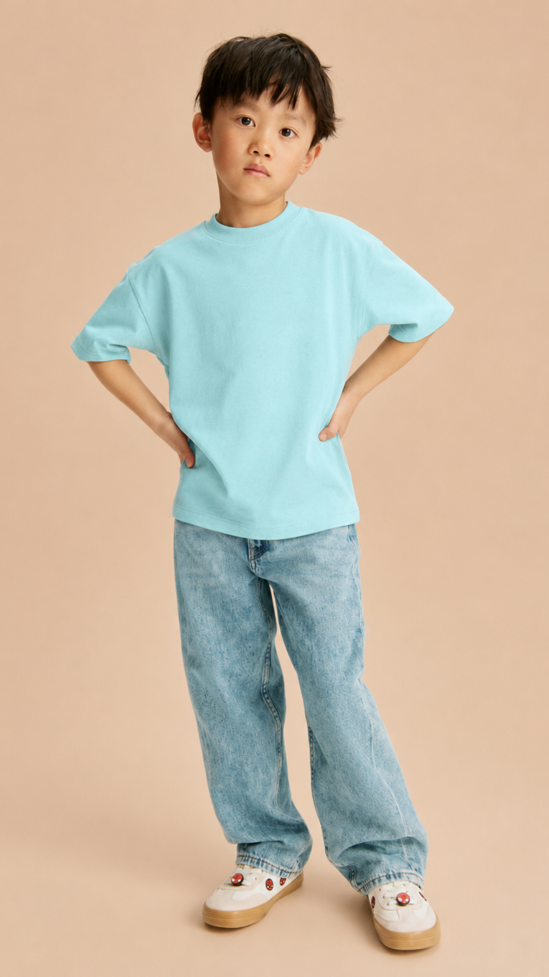 BREEZE TEE, Organik Kumaşlı Kısa Kollu Unisex Çocuk T- shirt