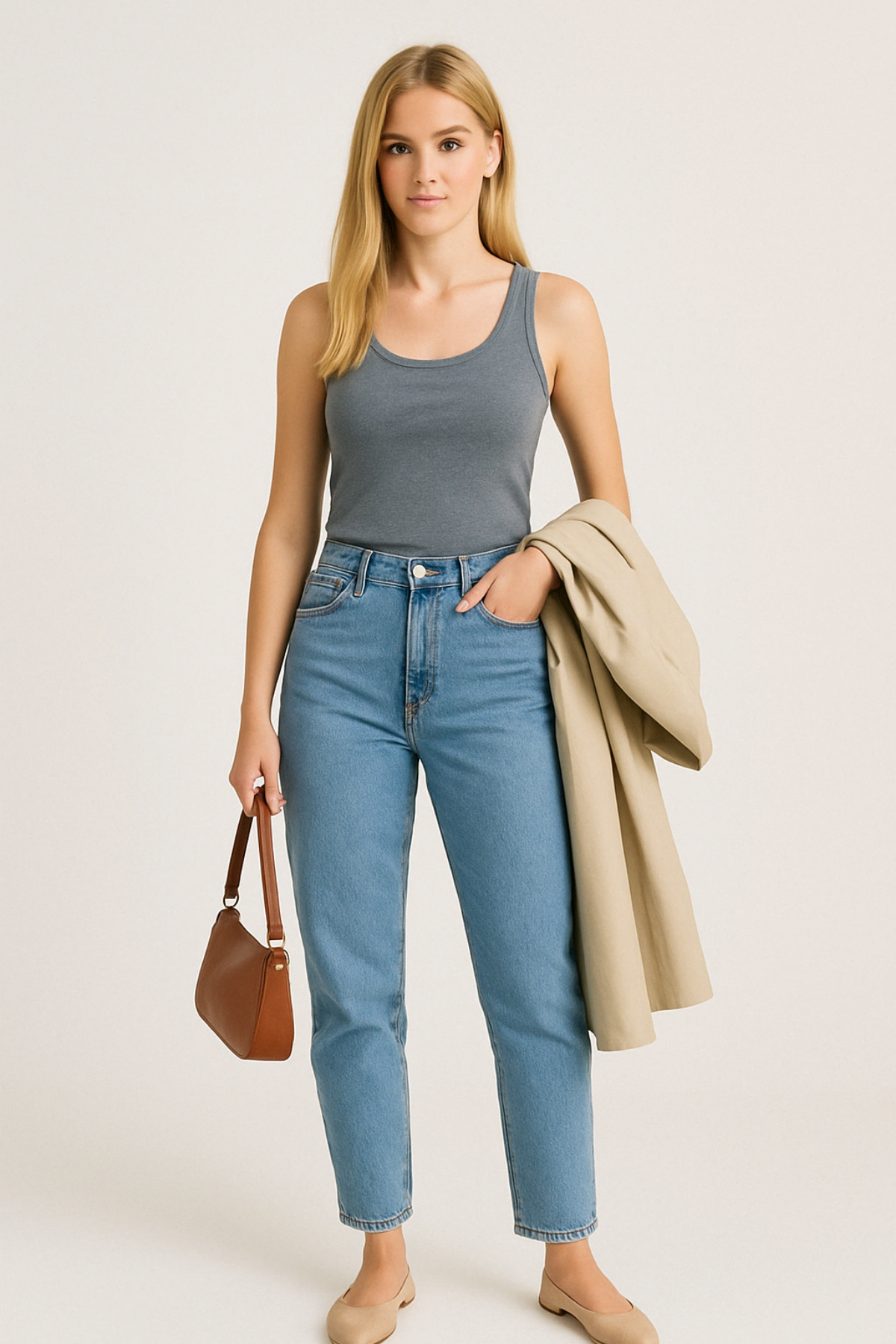 COURTNEY TANK TOP, Sürdürülebilir Kumaşlı, Ribana Atlet