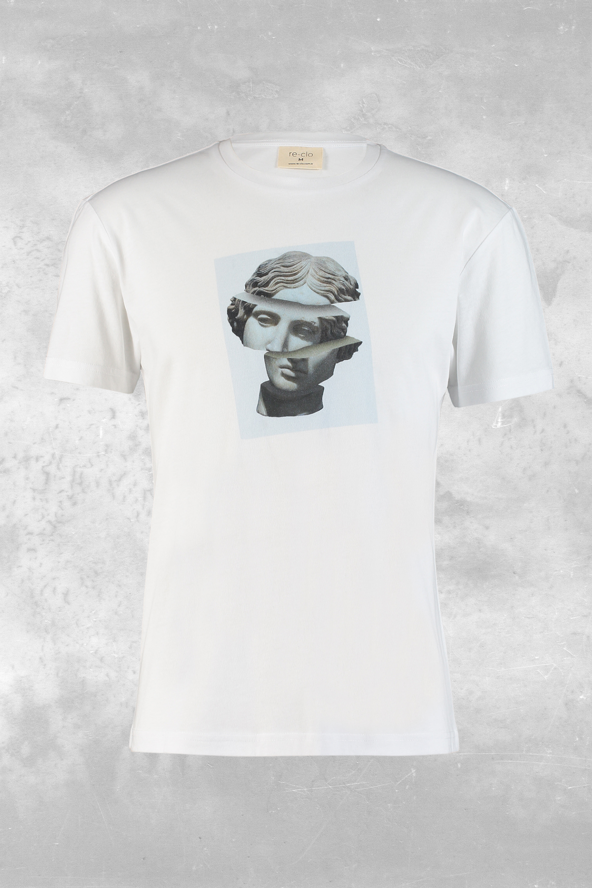 David, Baskı Detaylı Organik Kumaşlı Beyaz T-shirt