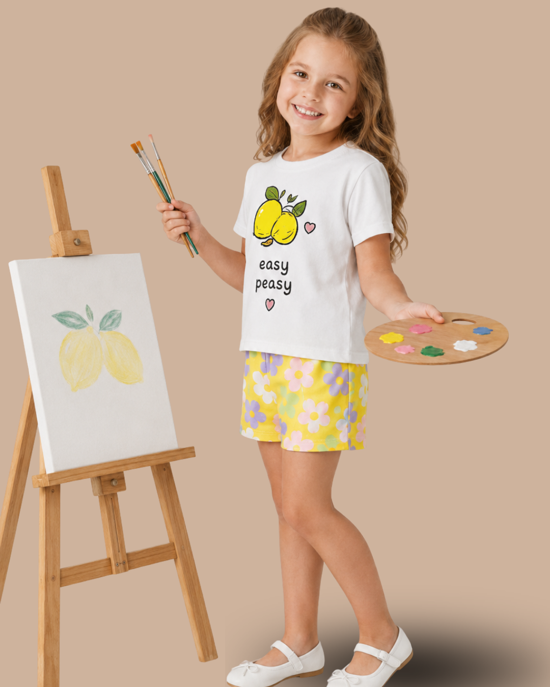 EASY PEASY, Organik Kumaşlı Kısa Kollu Baskılı Unisex Çocuk T- shirt