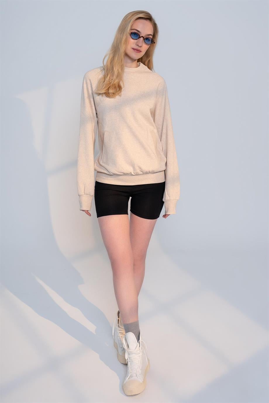 FREYA - CEP DETAYLI SWEATSHIRT
