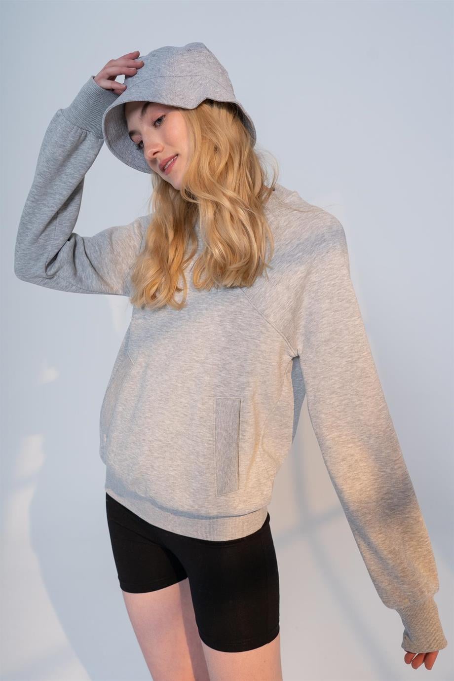 FREYA - CEP DETAYLI SWEATSHIRT