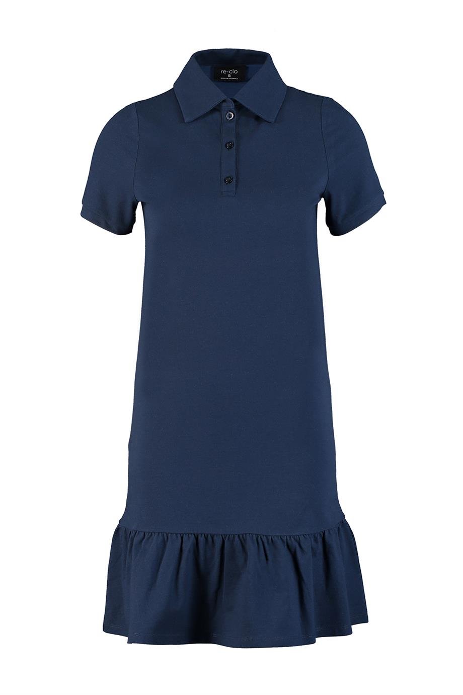 Funny Dress, Organik Kumaşlı, Lacivert Pike Elbise