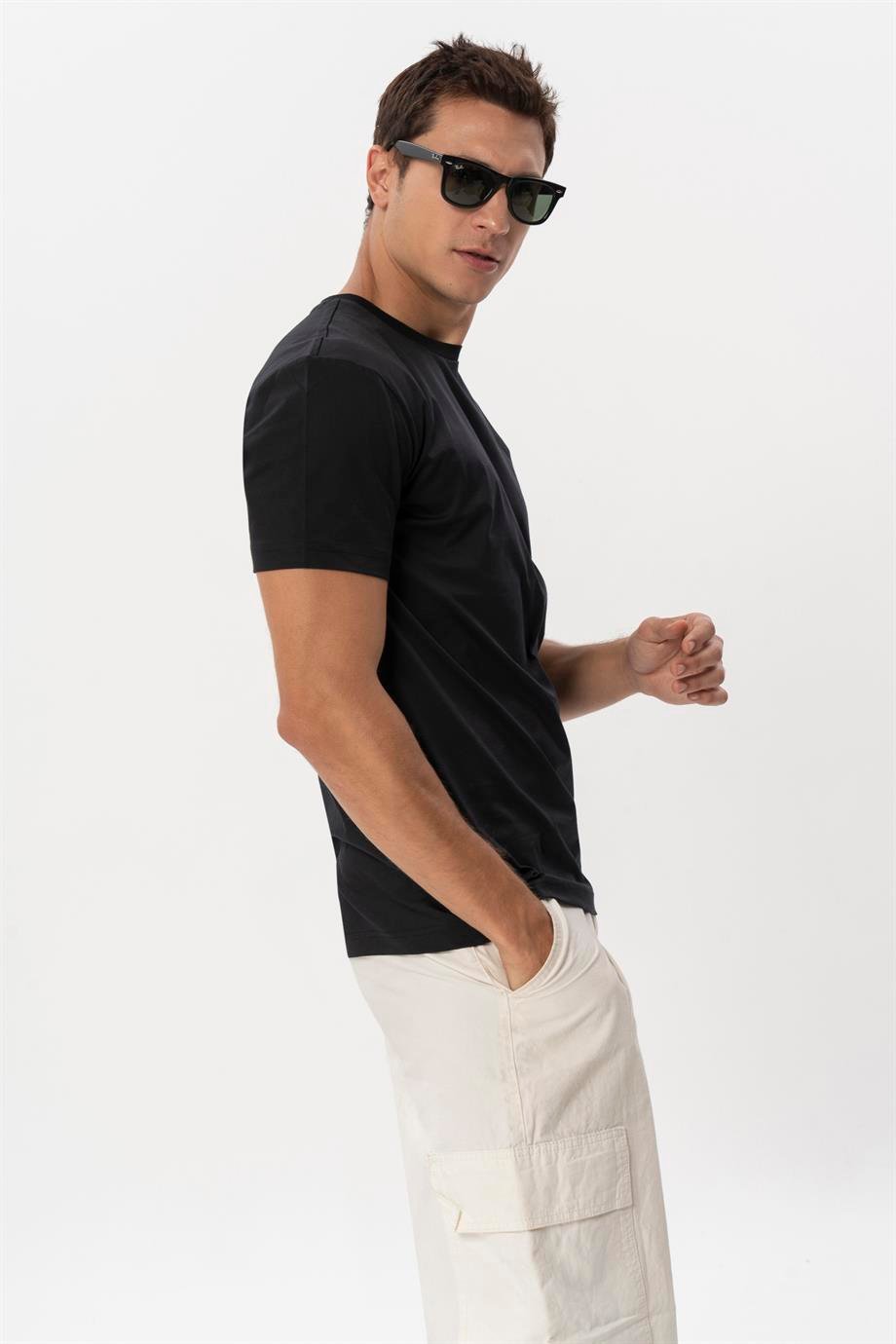 LEO NEW - BİSİKLET YAKA BASIC T-SHIRT