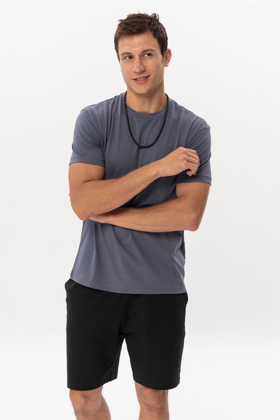 LEO NEW - BİSİKLET YAKA BASIC T-SHIRT