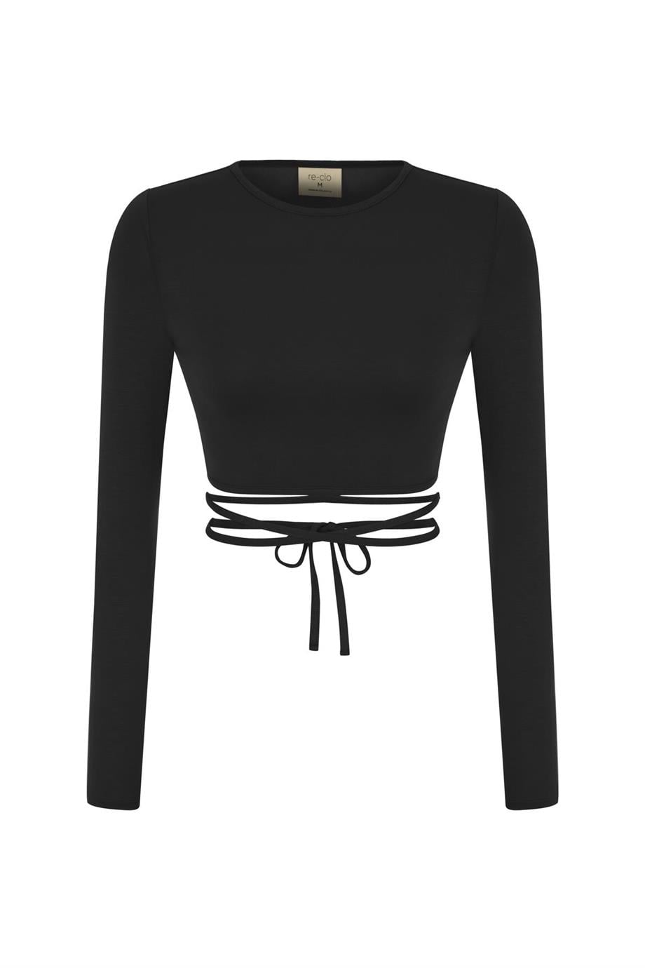 RACHEL CROP TOP - CROPPED BAĞCIK DETAYLI BLUZ