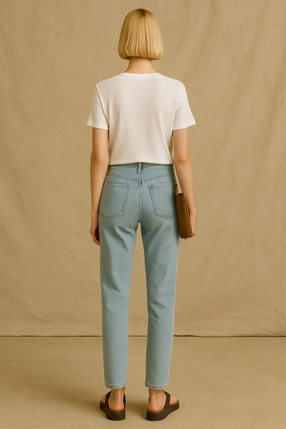 RIVA TEE, V Yaka, Organik Pamuk Karışımlı, Basic T-shirt 