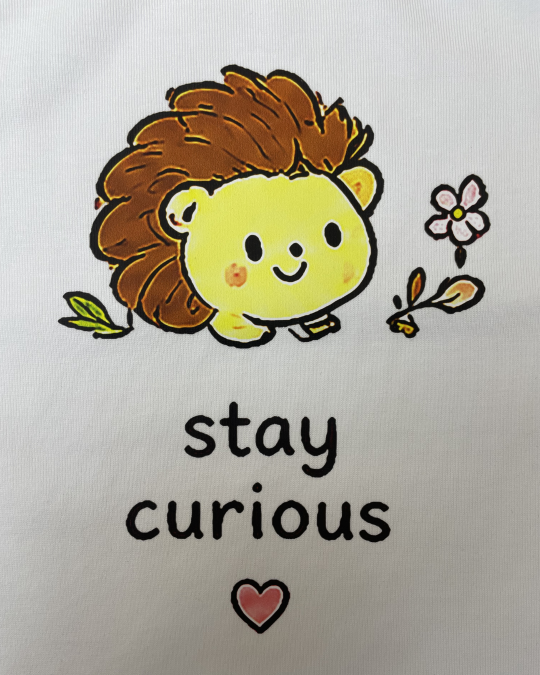 STAY CURIOUS, Organik Kumaşlı Kısa Kollu Baskılı Unisex Çocuk T- shirt