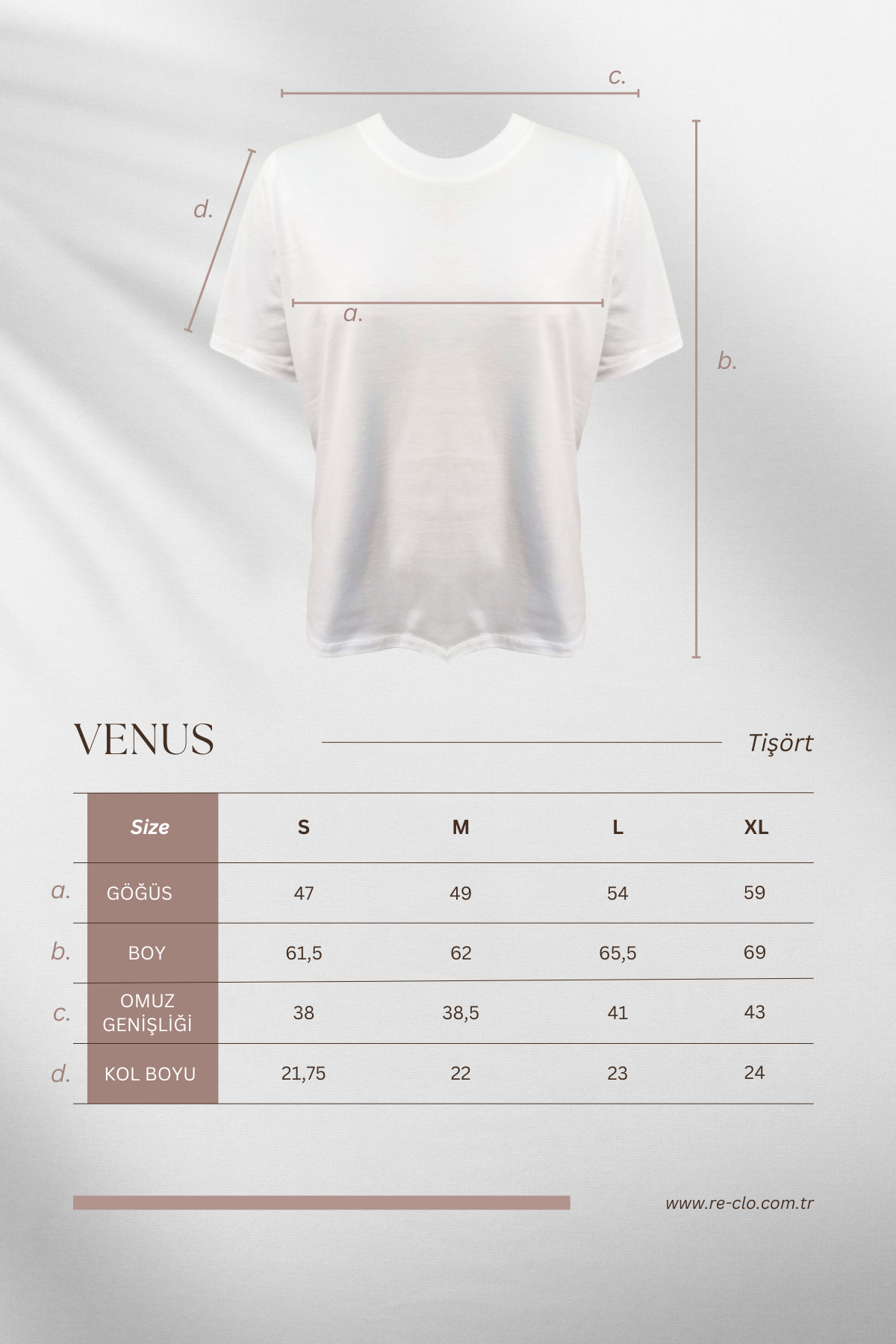 VENUS TEE, Organik Pamuklu, Kadın T-shirt