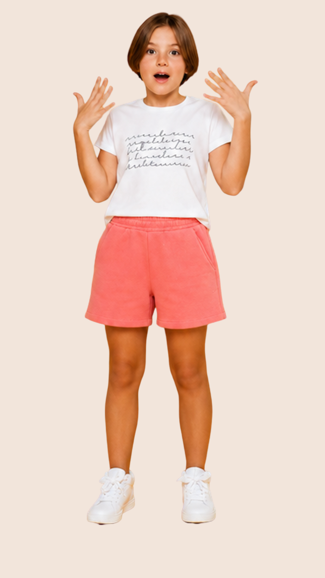 ZELDA, Unisex Kids Short, Organik Kumaşlı Çocuk Şort