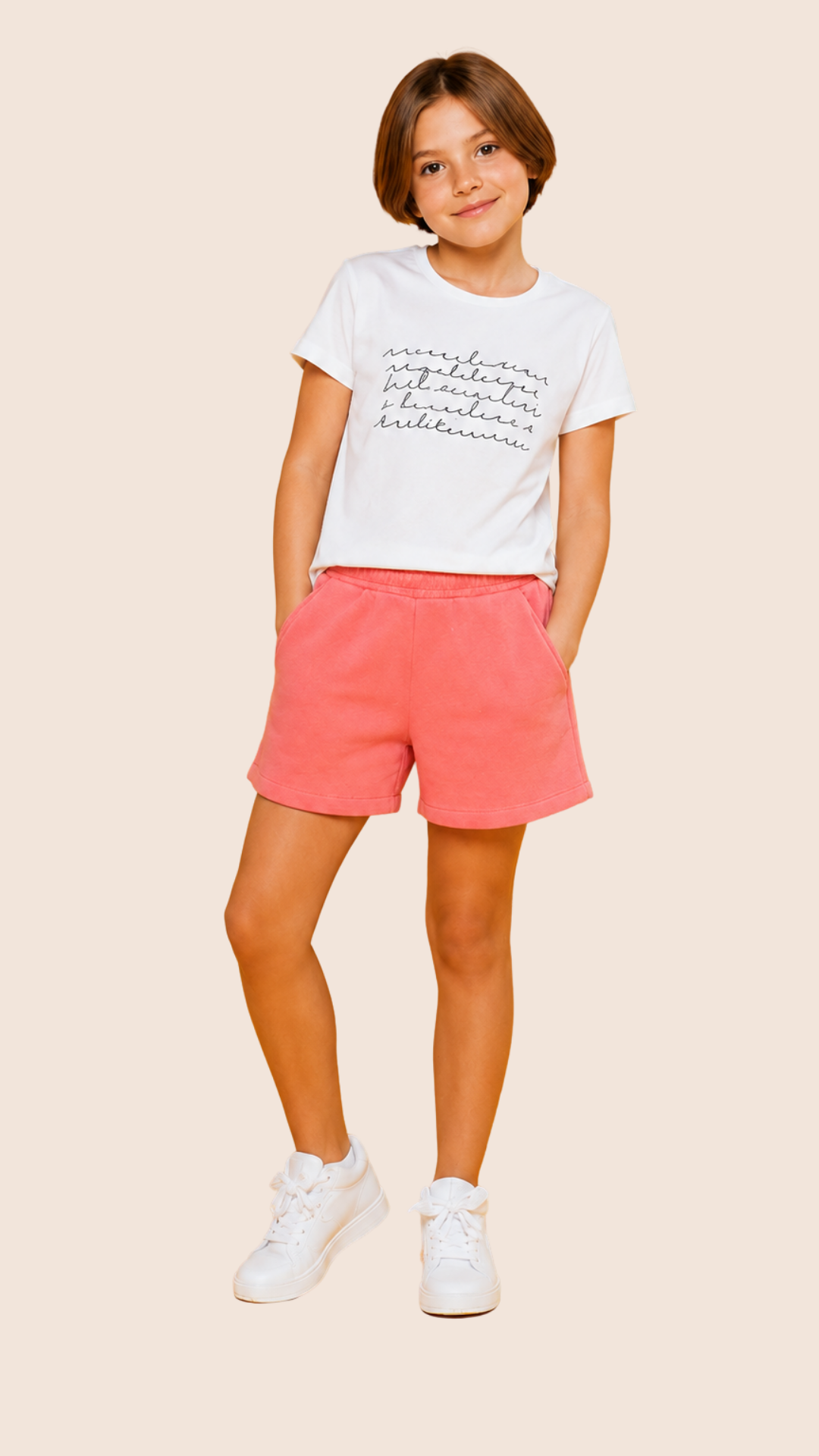 ZELDA, Unisex Kids Short, Organik Kumaşlı Çocuk Şort