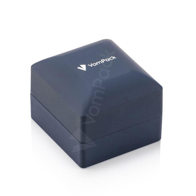 Navy Blue Led Light Prongs Ring Box