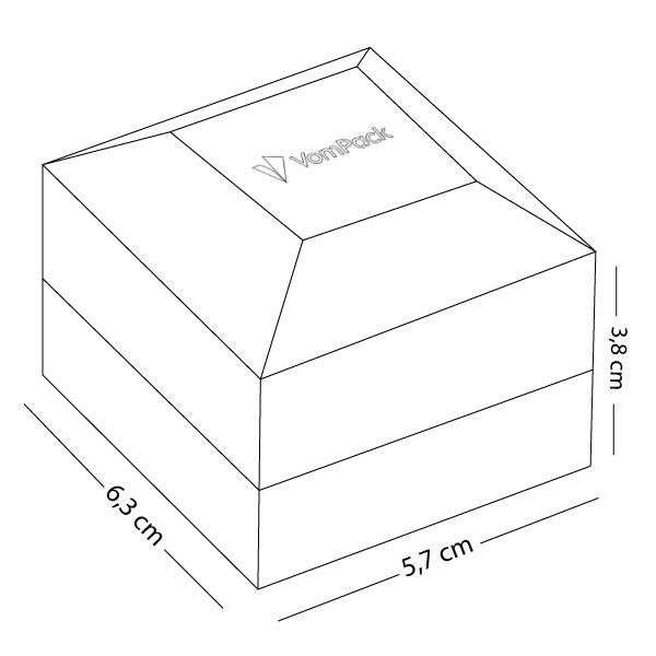 Black Led Light Wedding Ring Box