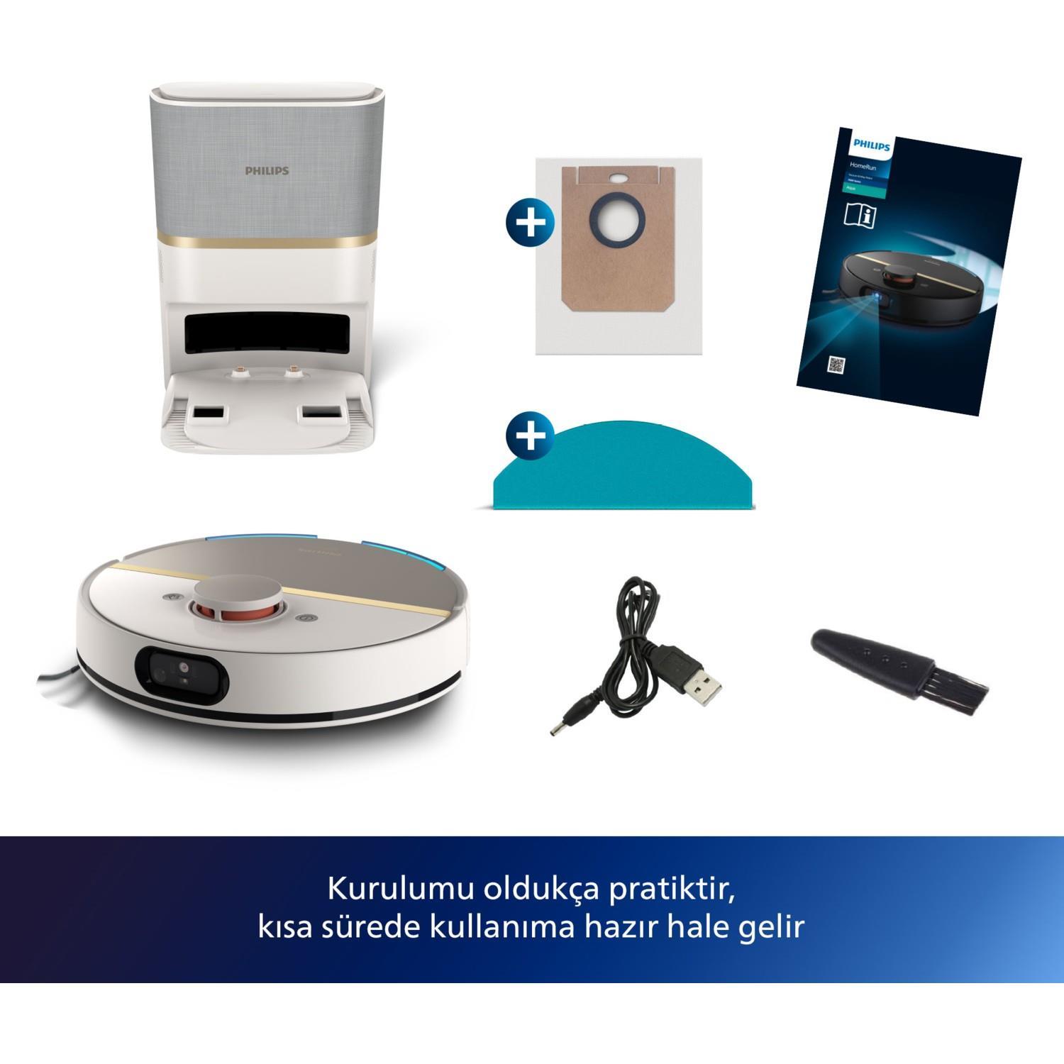 TICARIURUN-00487PHILIPS XU 7100 /02 ROBOT SÜPÜRGE BEYAZ GOLD