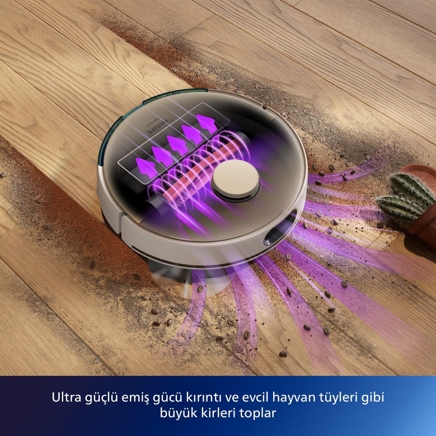 TICARIURUN-00487PHILIPS XU 7100 /02 ROBOT SÜPÜRGE BEYAZ GOLD