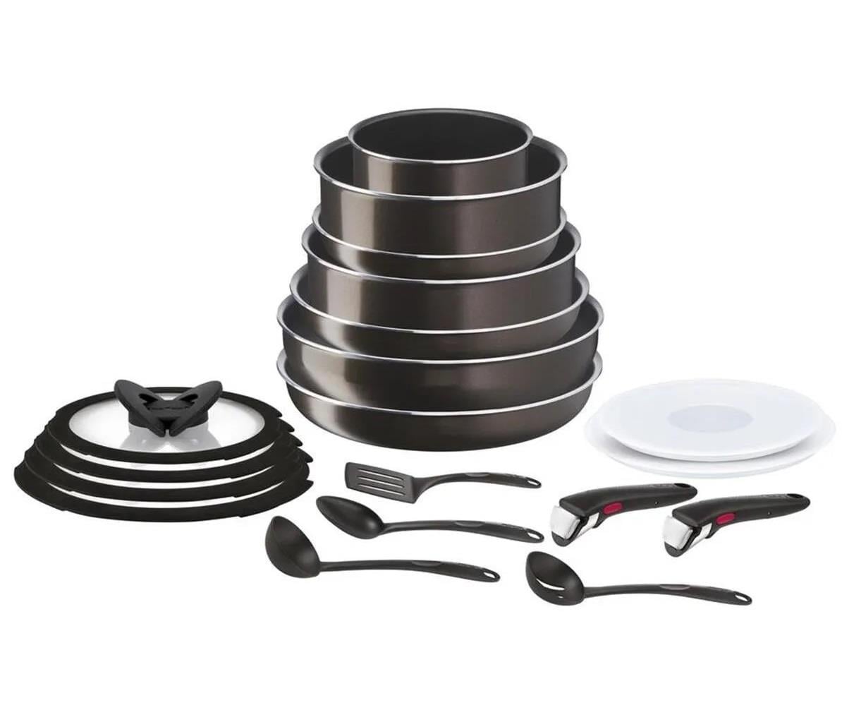 TICARIURUN-00571TEFAL INGENIO XL INTENSE TİTANYUM 2X 19 PARÇA MAXI