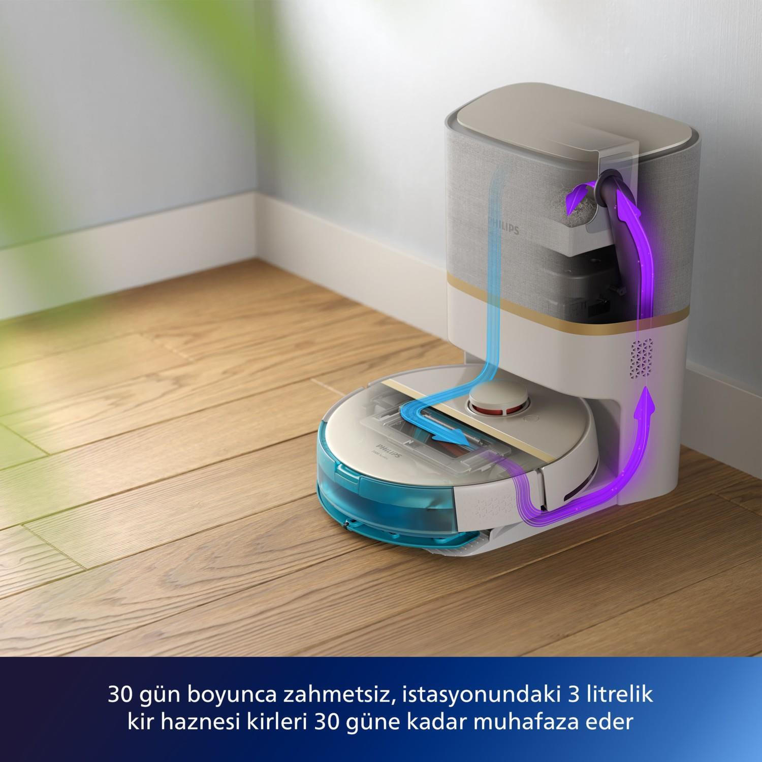TICARIURUN-00487PHILIPS XU 7100 /02 ROBOT SÜPÜRGE BEYAZ GOLD