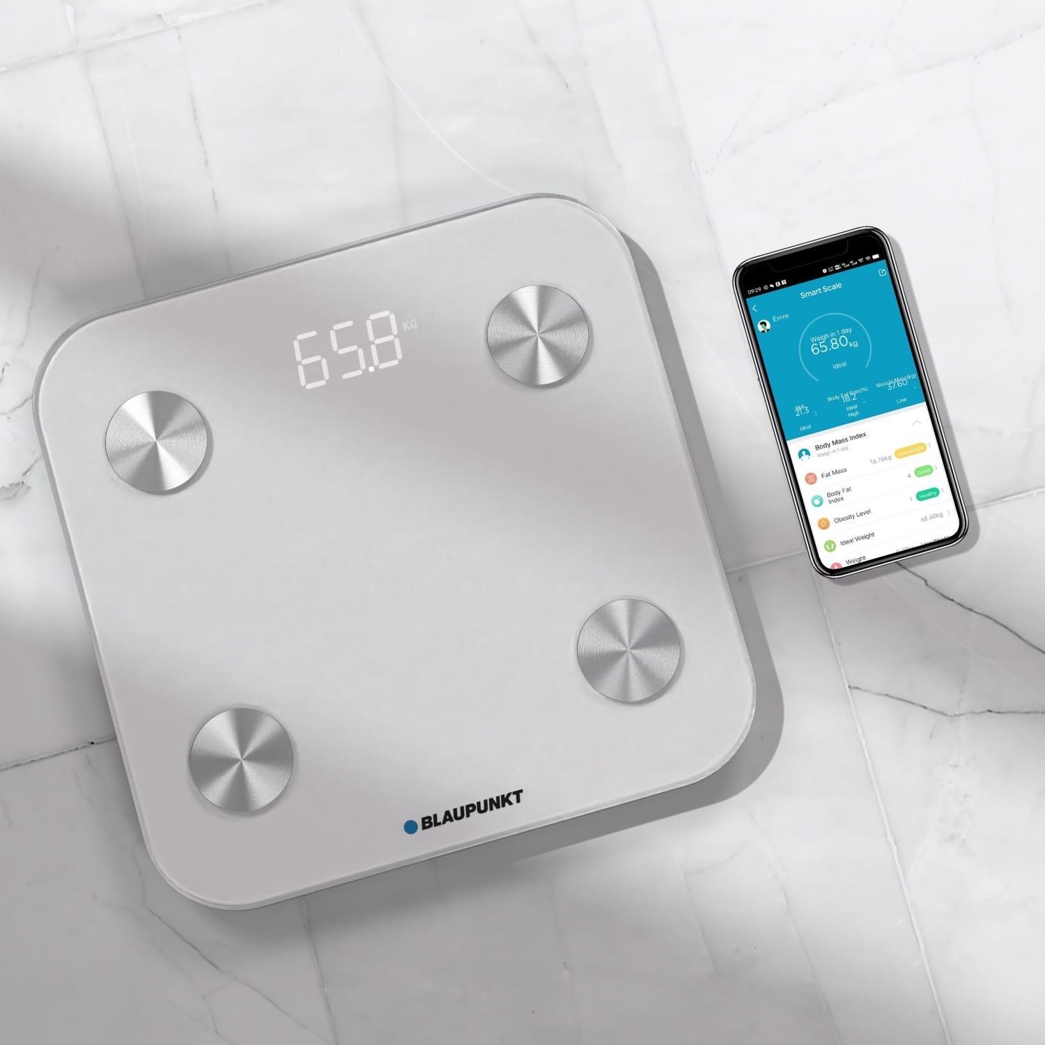 TICARIURUN-00525Blaupunkt SW500 Body Master Smart Beyaz Baskül