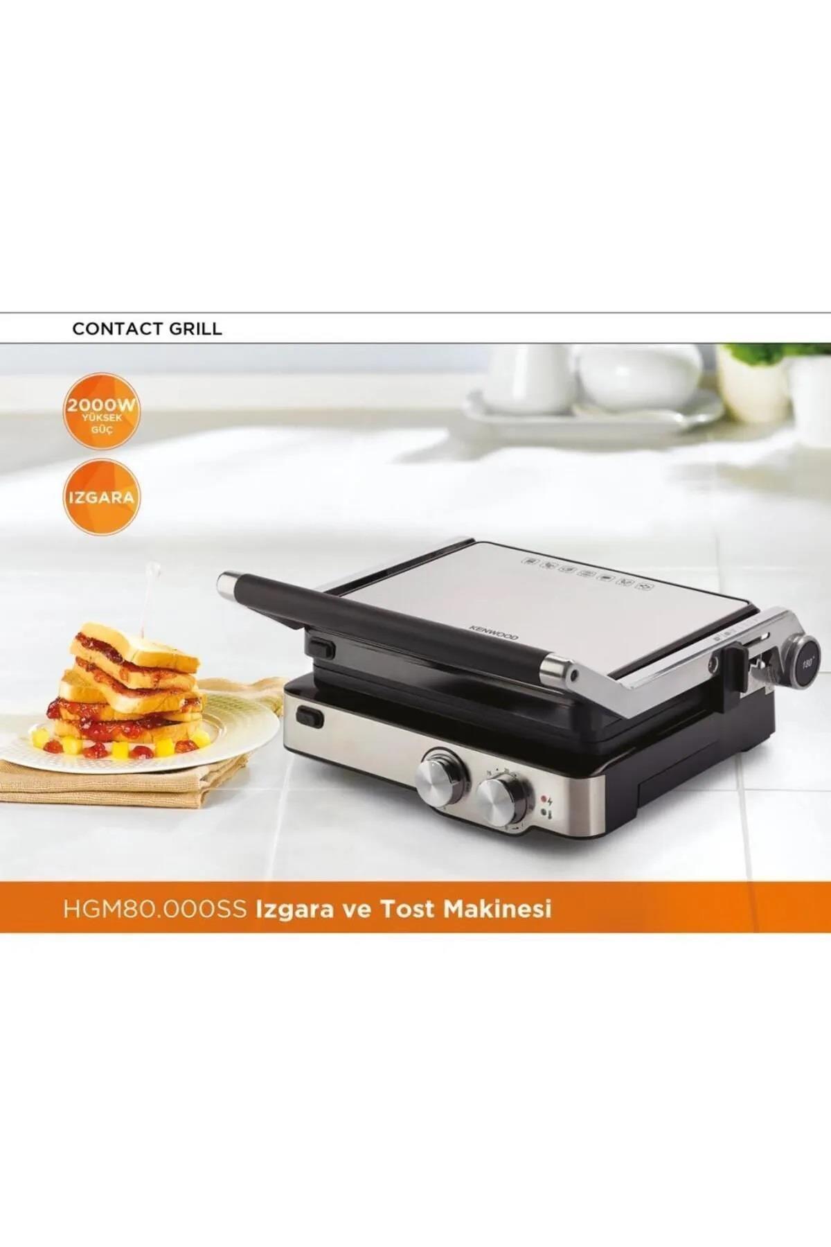 TICARIURUN-00582KENWOOD HGM80 GRİLL TOST MAKİNESİ METAL