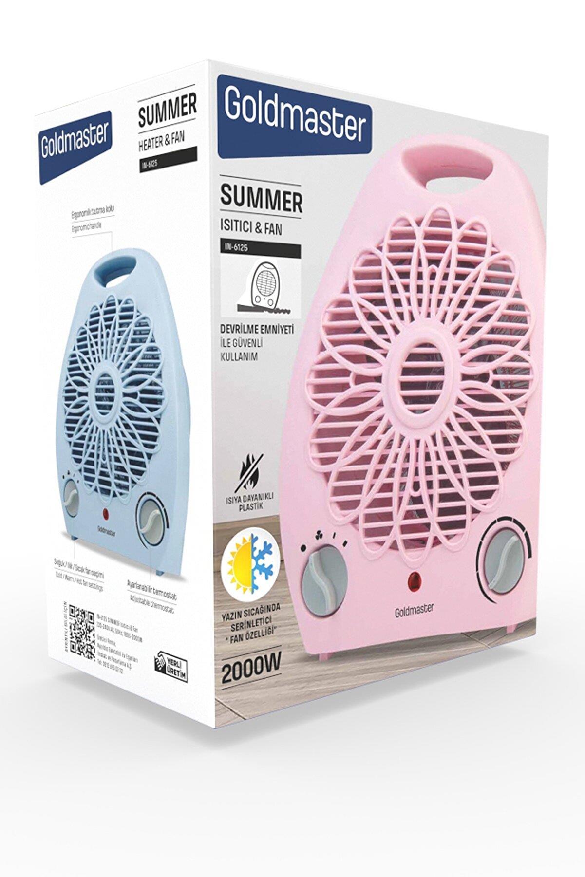 GOLDMASTER SUMMER IN-6125 ISITICI-FAN BEYAZ