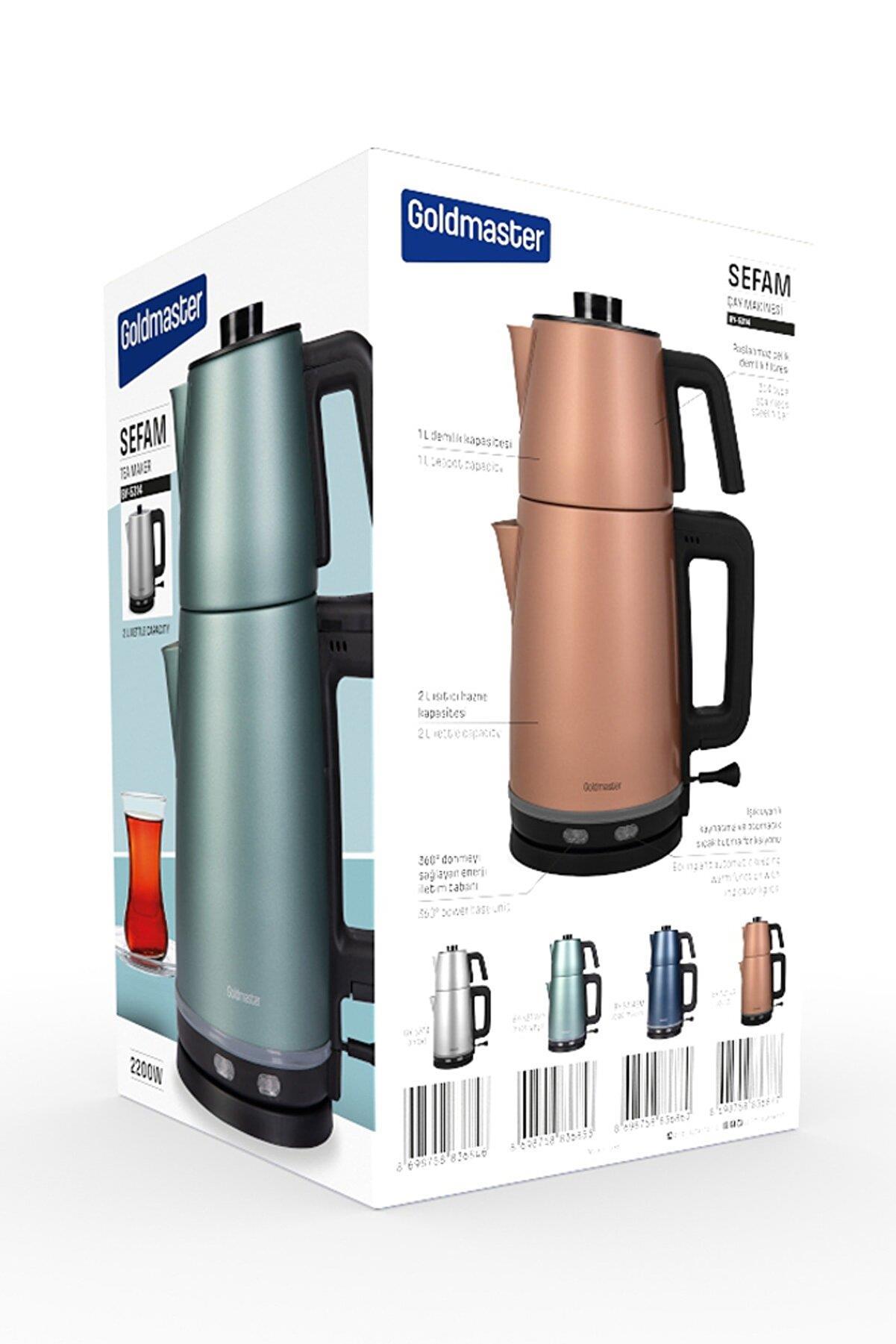 GOLDMASTER SEFAM BY-5314 ÇAY MAKİNESİ İNOX