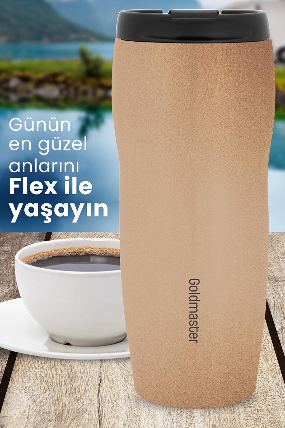 GOLDMASTER FLEX GM-TM01G ÇELİK TERMOS BARDAK GOLD