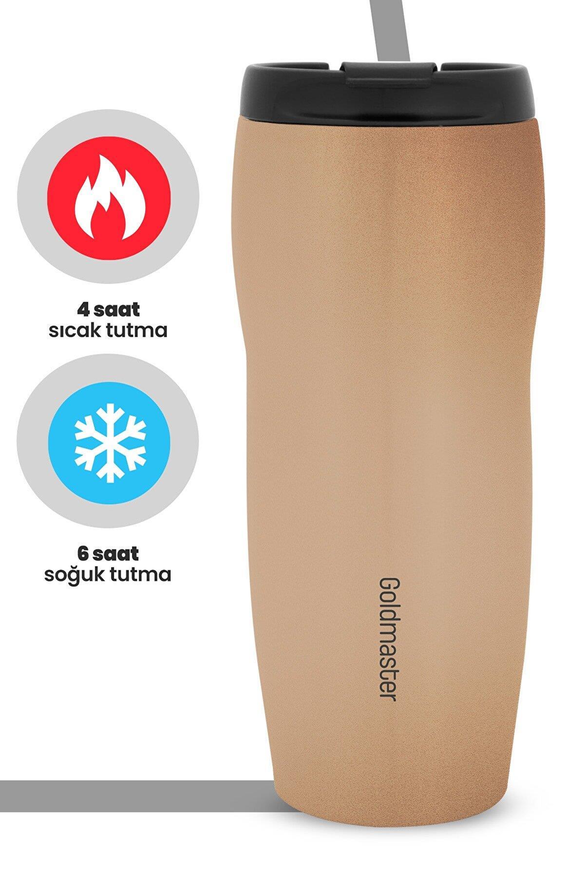 GOLDMASTER FLEX GM-TM01G ÇELİK TERMOS BARDAK GOLD
