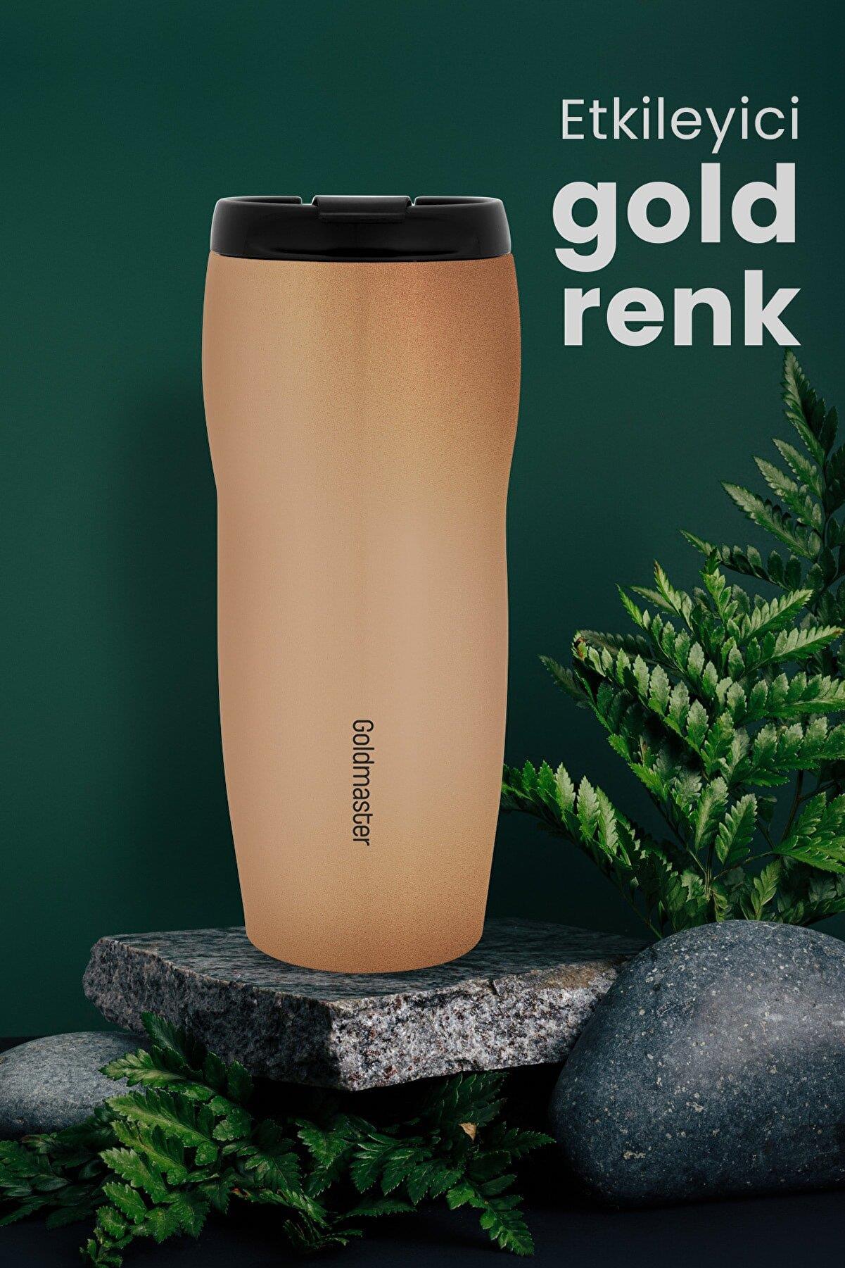 GOLDMASTER FLEX GM-TM01G ÇELİK TERMOS BARDAK GOLD