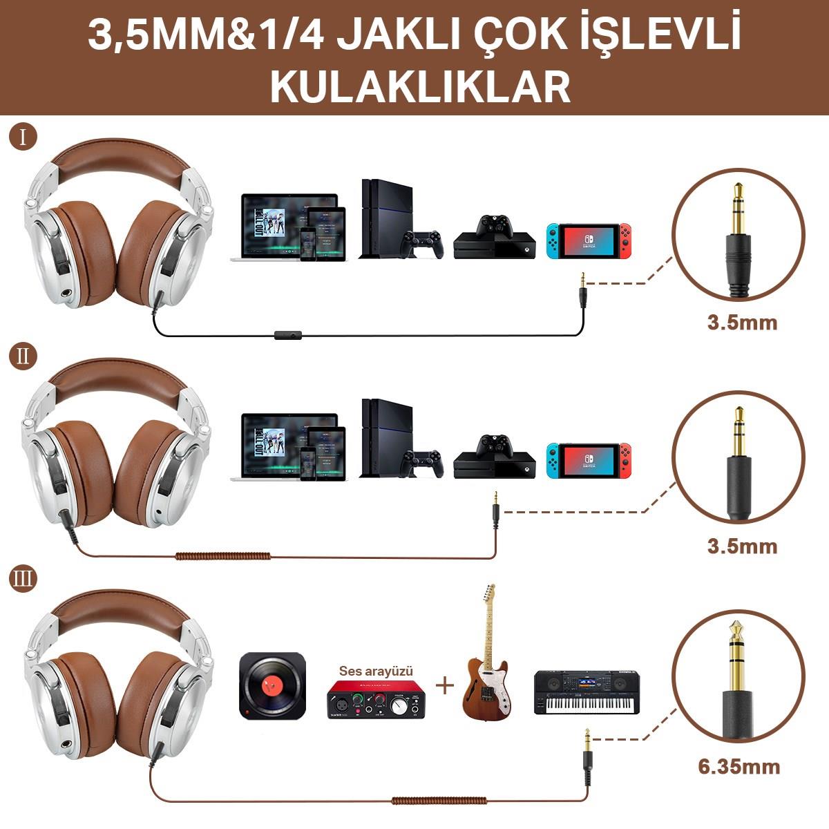 OneOdio Pro 30  Kulak Üstü Kablolu Dj Kulaklığı