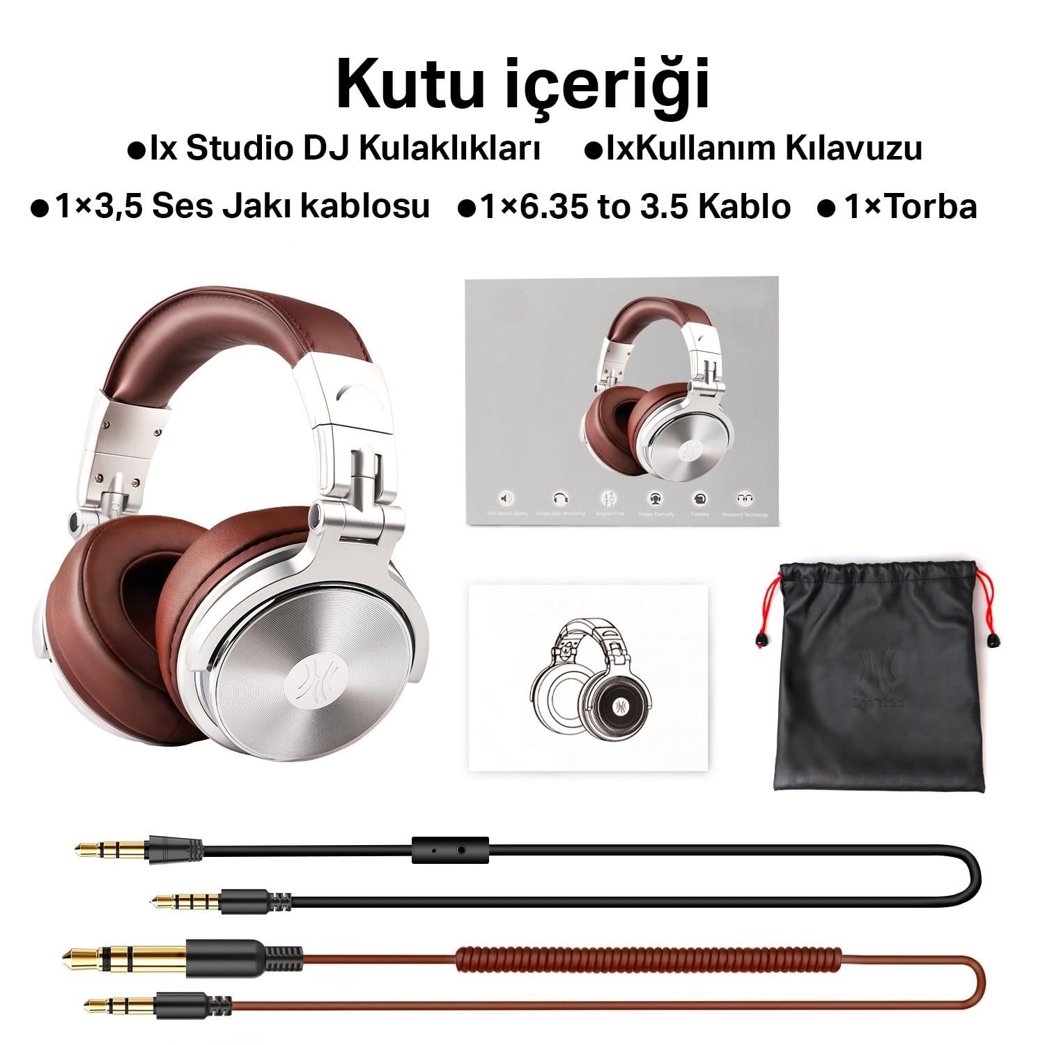 OneOdio Pro 30  Kulak Üstü Kablolu Dj Kulaklığı