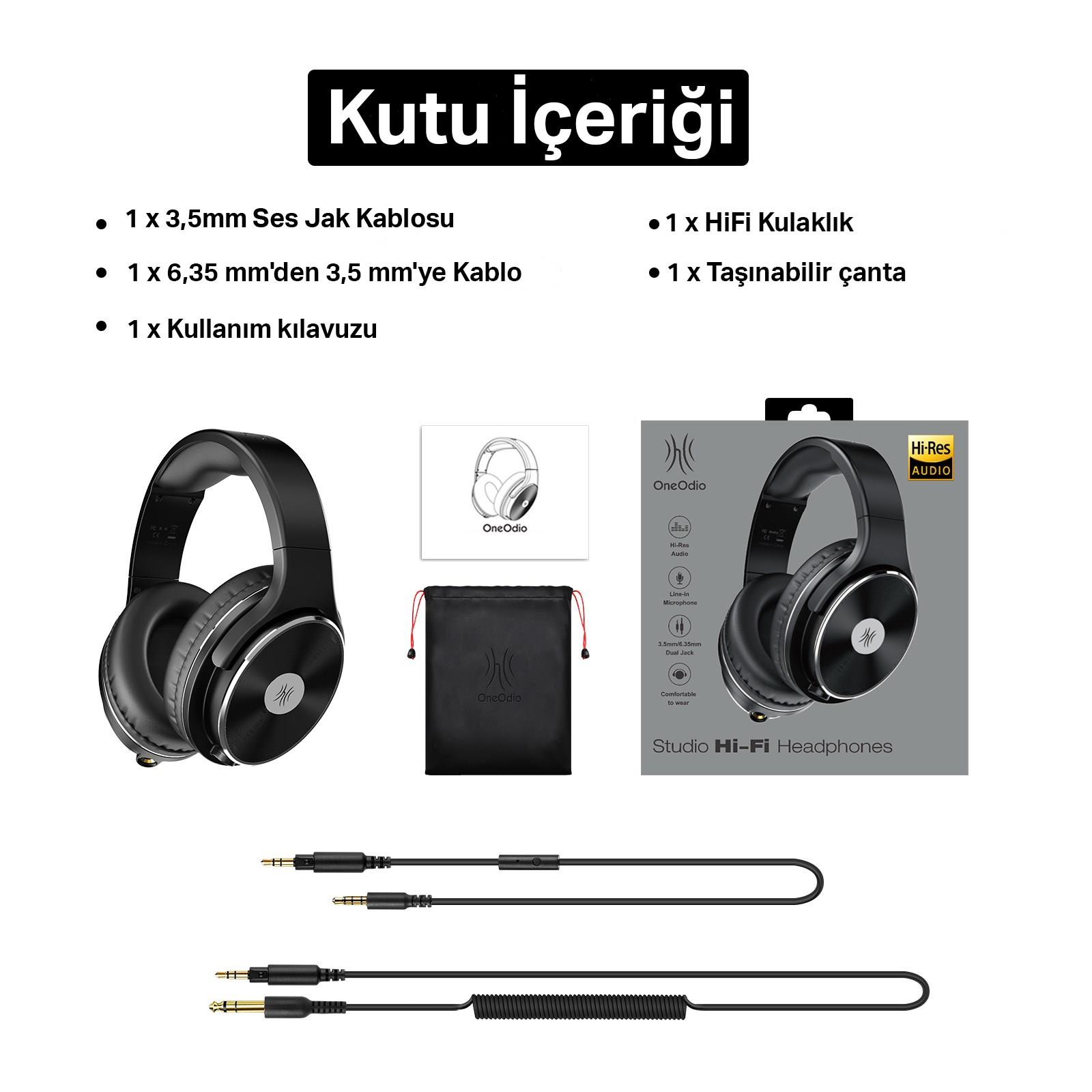 OneOdio Studio HiFi Kablolu Kulaklık 