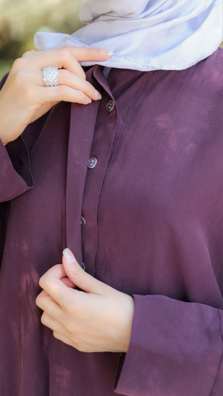 Bordo Yarasa Kol Elbise 5157