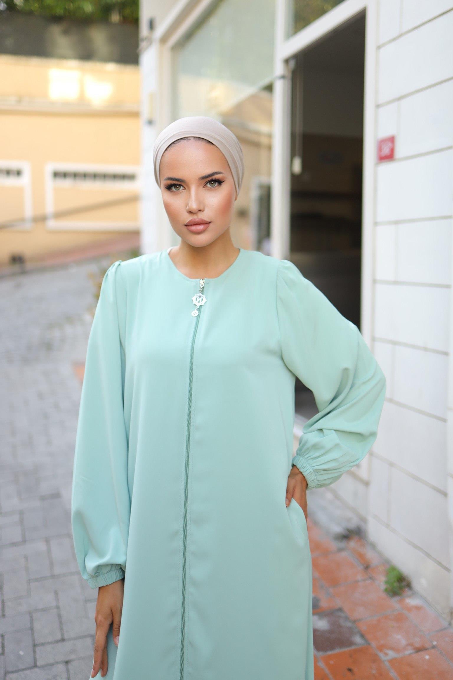 Çağla Basic Kalıp Düz Ferace 5037