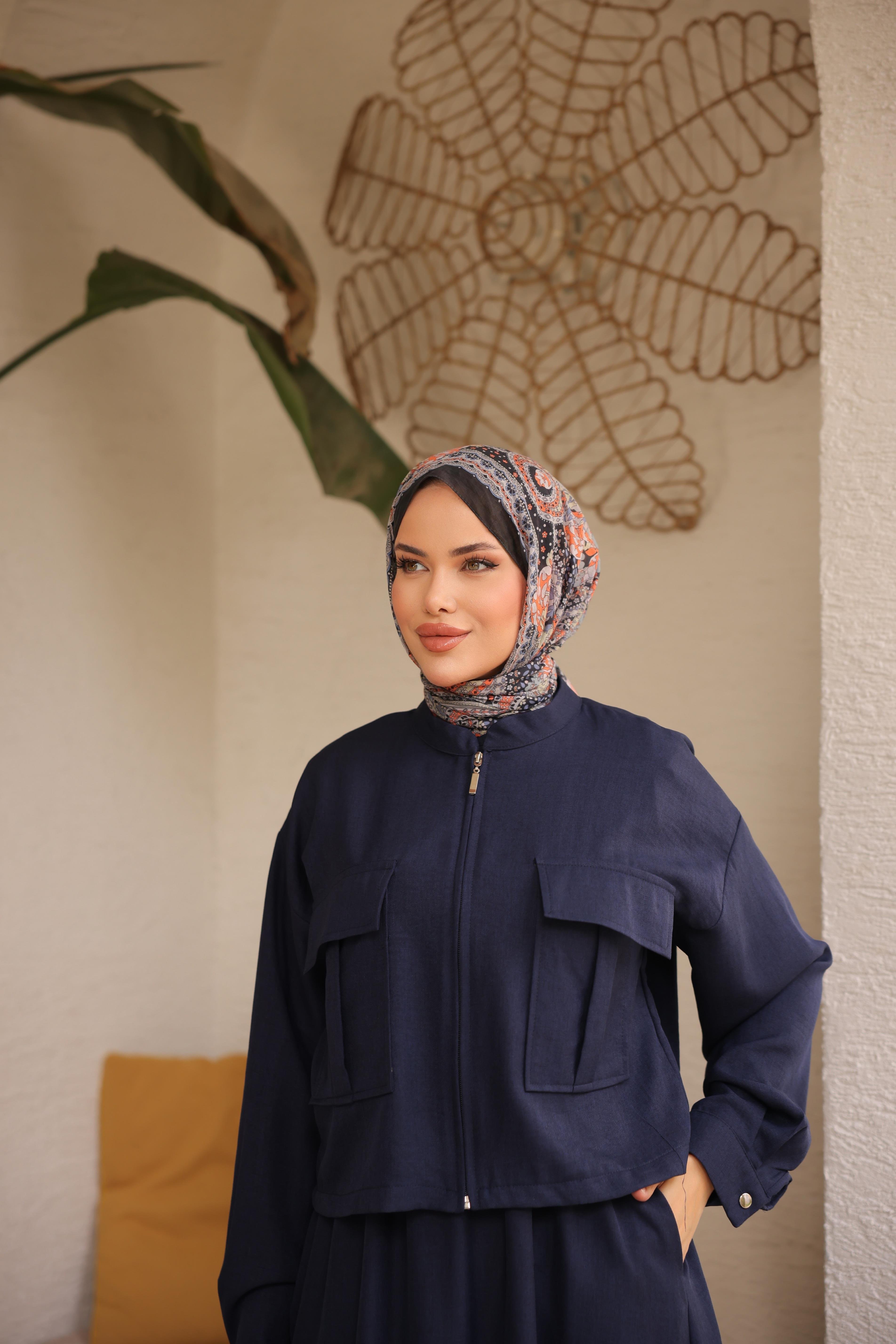 Lacivert Ceket Elbise Takım 5091