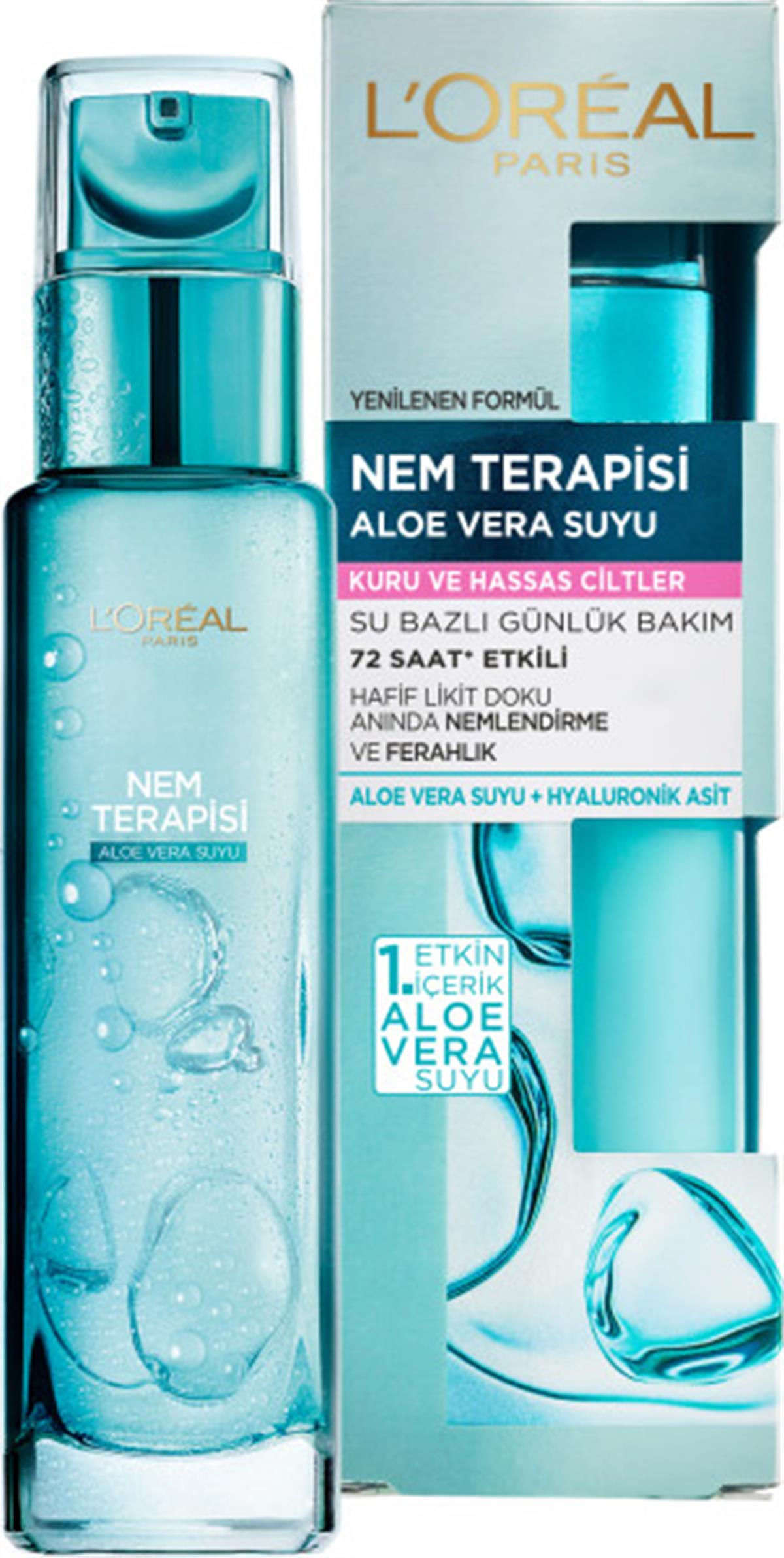  L'Oréal Paris Nem Terapisi Aloe Vera Suyu Kuru ve Hassas Ciltler