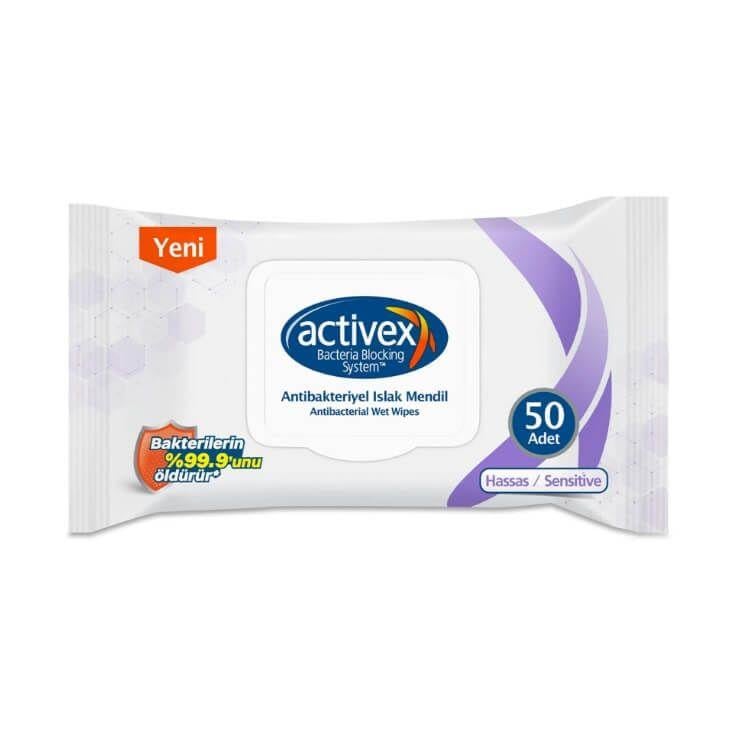 ACTIVEX ISLAK HAVLU HASSAS SENSITIVE KAPAKLI 50*12
