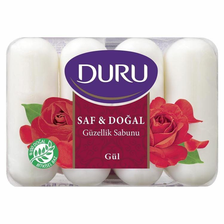 DURU GUZELLIK SABUNU 4X70 GR SAF&DOGAL GUL 24 LU