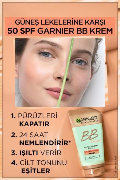 Garnier BB Krem Güneş Lekelerine Karşı Mucizevi Cilt Kusursuzlaştırıcı Orta Ton 50ml