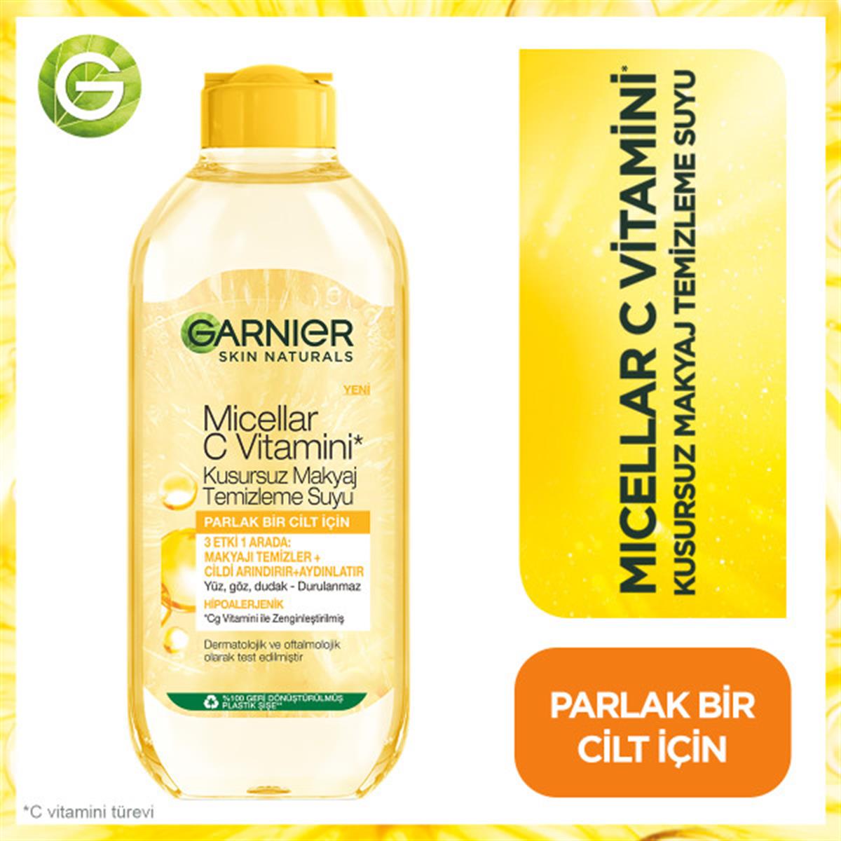 Garnier Micellar C Vitamini Kusursuz Makyaj Temizleme Suyu 400ML