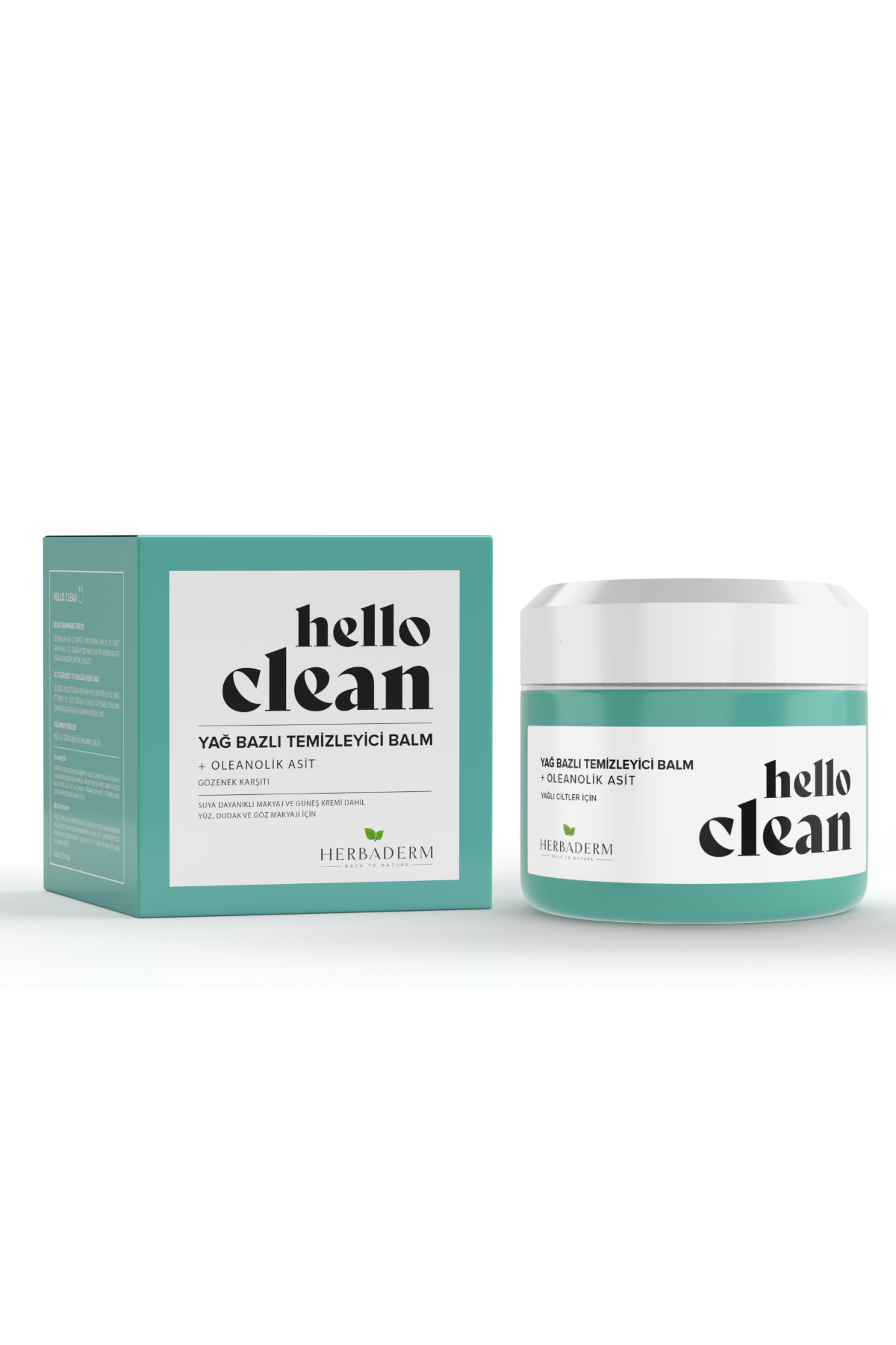 Herbaderm Hello Clean  Gözenek Karşıtı Yağ Bazlı Temizleyici Balm + Oleanolik Asit 100 Ml