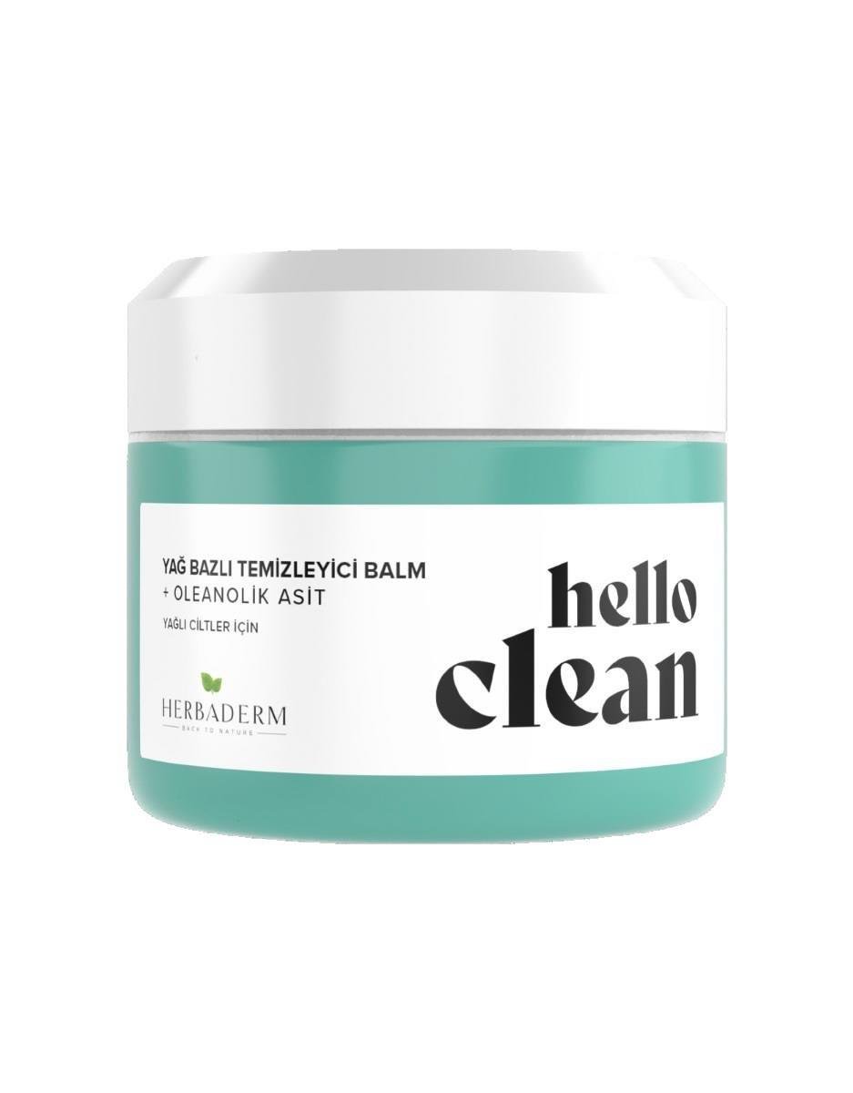 Herbaderm Hello Clean  Gözenek Karşıtı Yağ Bazlı Temizleyici Balm + Oleanolik Asit 100 Ml
