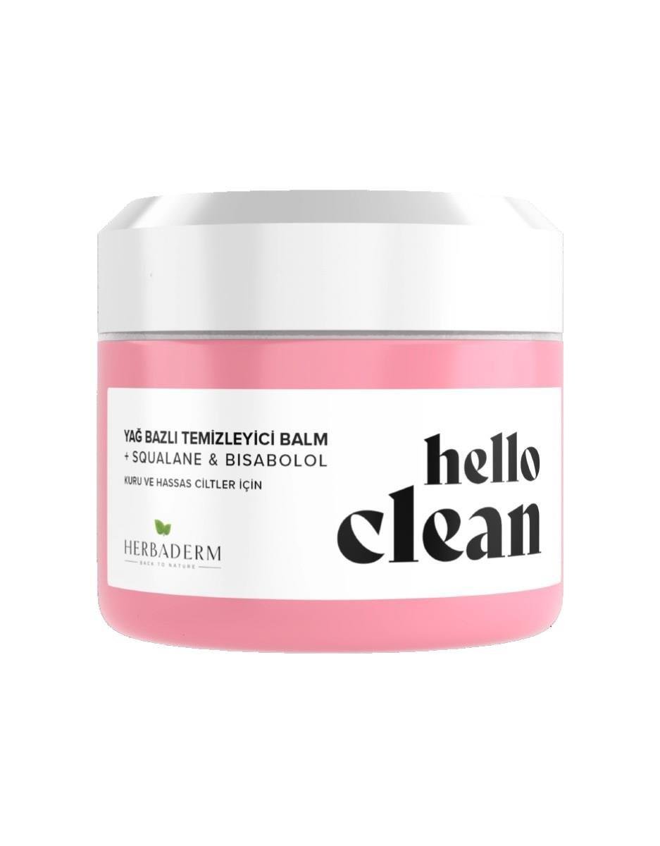 Herbaderm Hello Clean  Kuru ve Hassas Ciltler İçin Yağ Bazını Temizleyici Balm  100 Ml