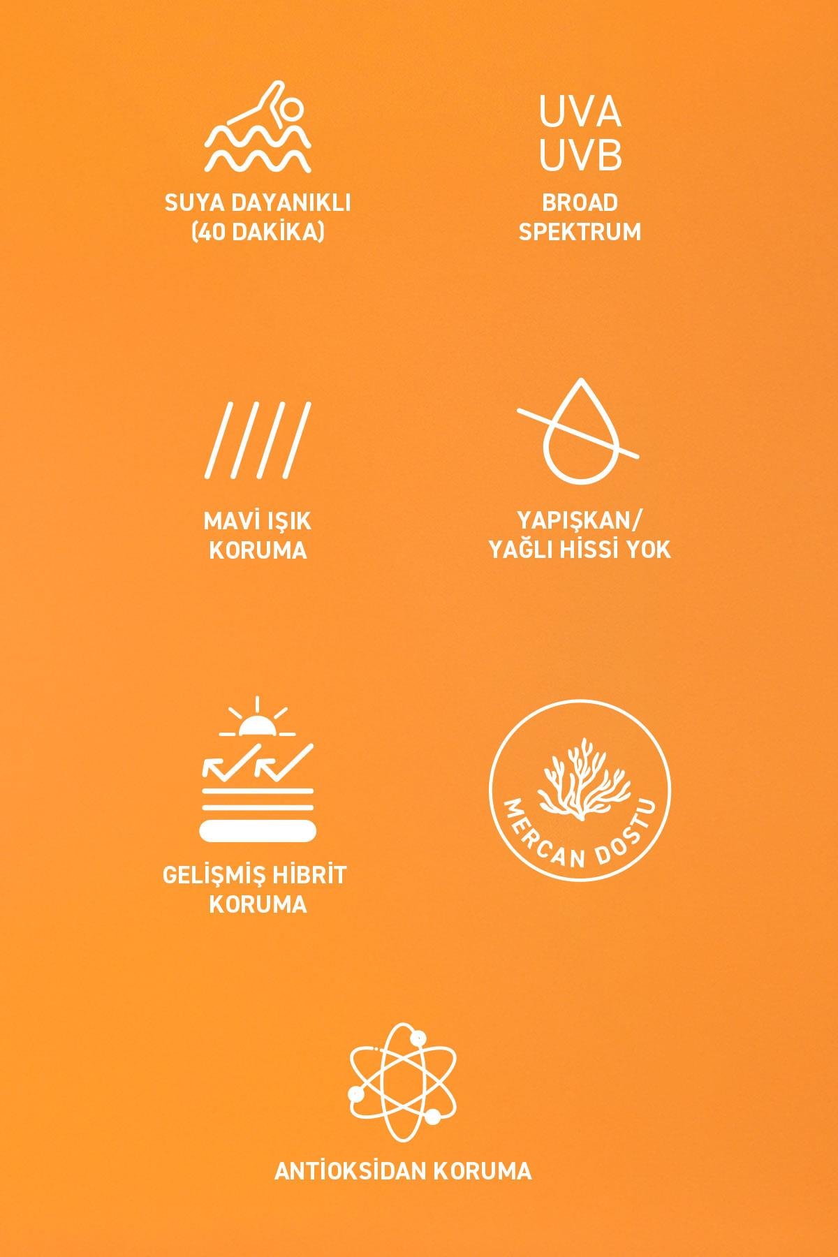 Herbaderm Likit Güneş Kremi SPF 50+ Akne Karşıtı, Hibrit Formül 40 ml