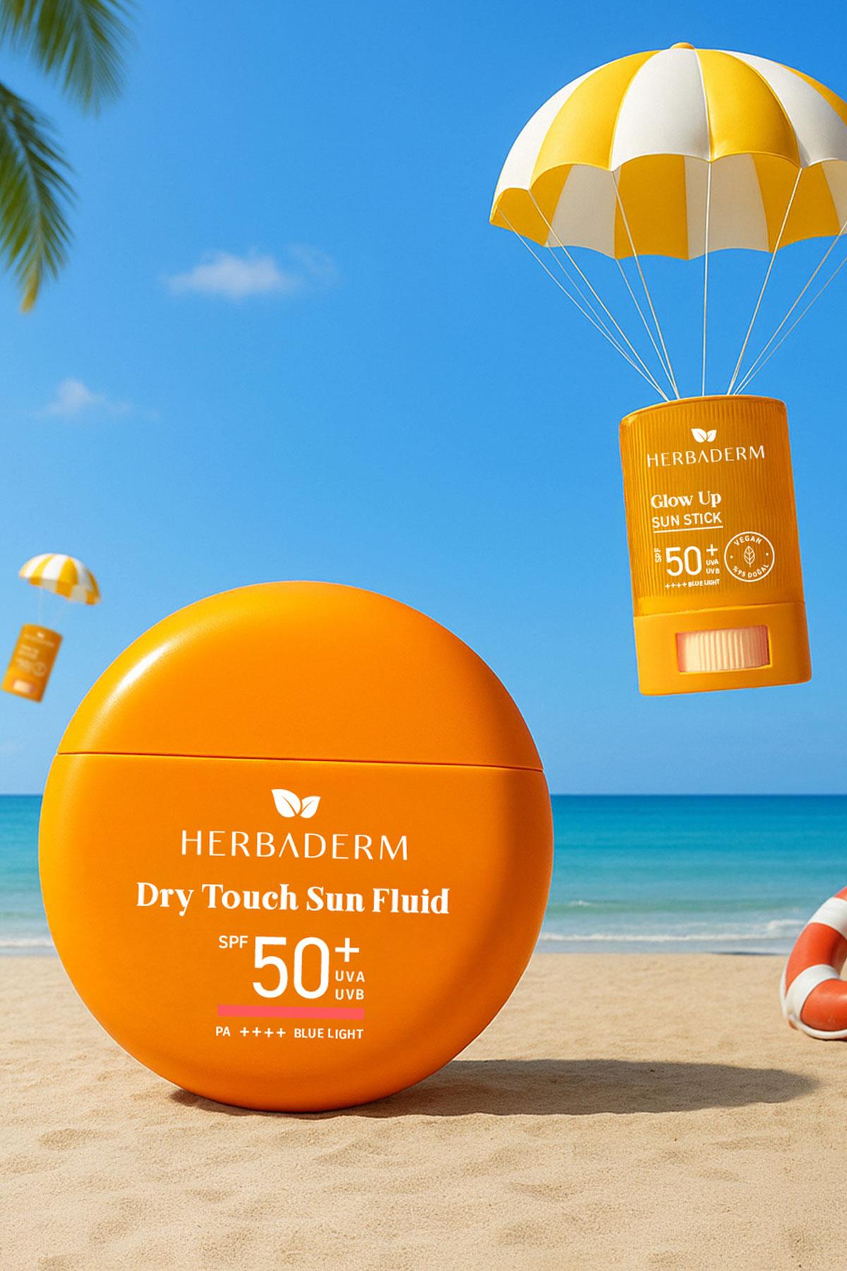 Herbaderm Likit Güneş Kremi SPF 50+ Mineral Filtreli, Hassas Cilt 40 ml