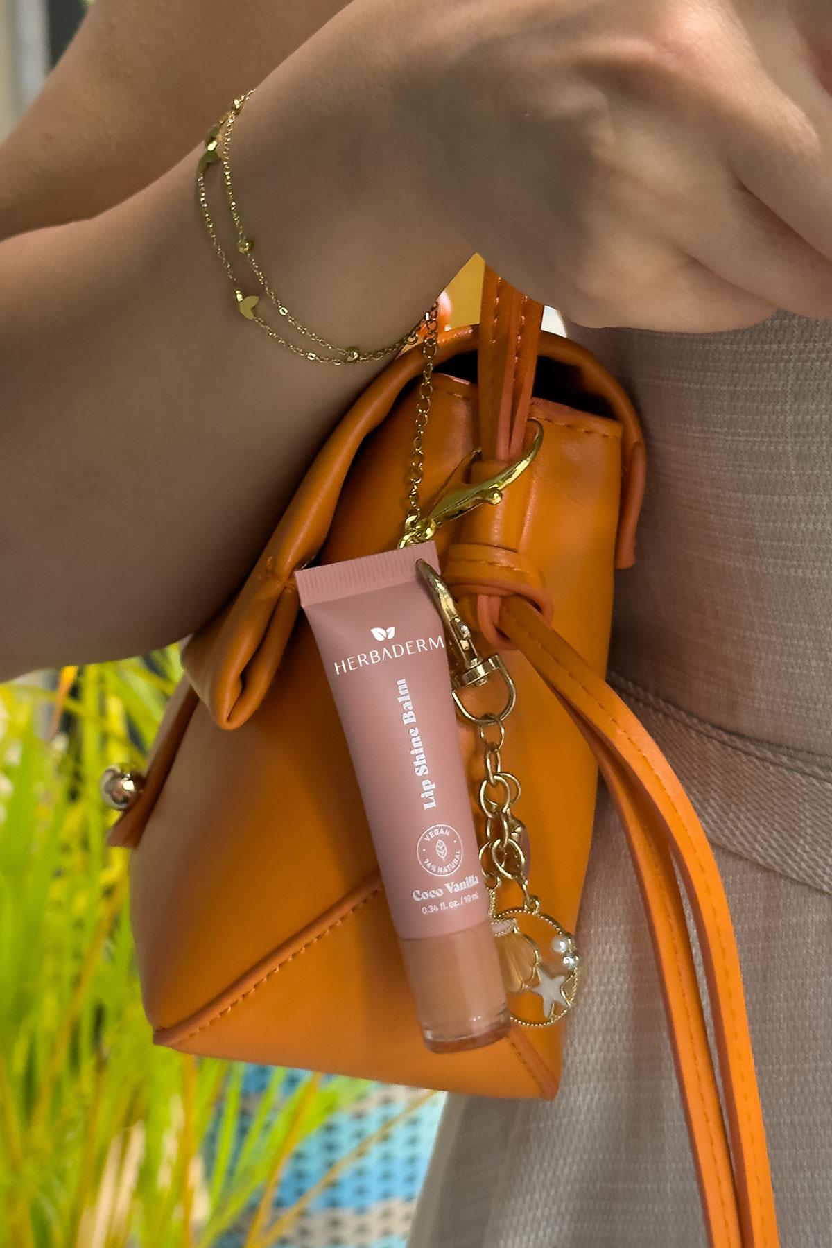 HERBADERM LIP SHINE BALM COCO VANILLA