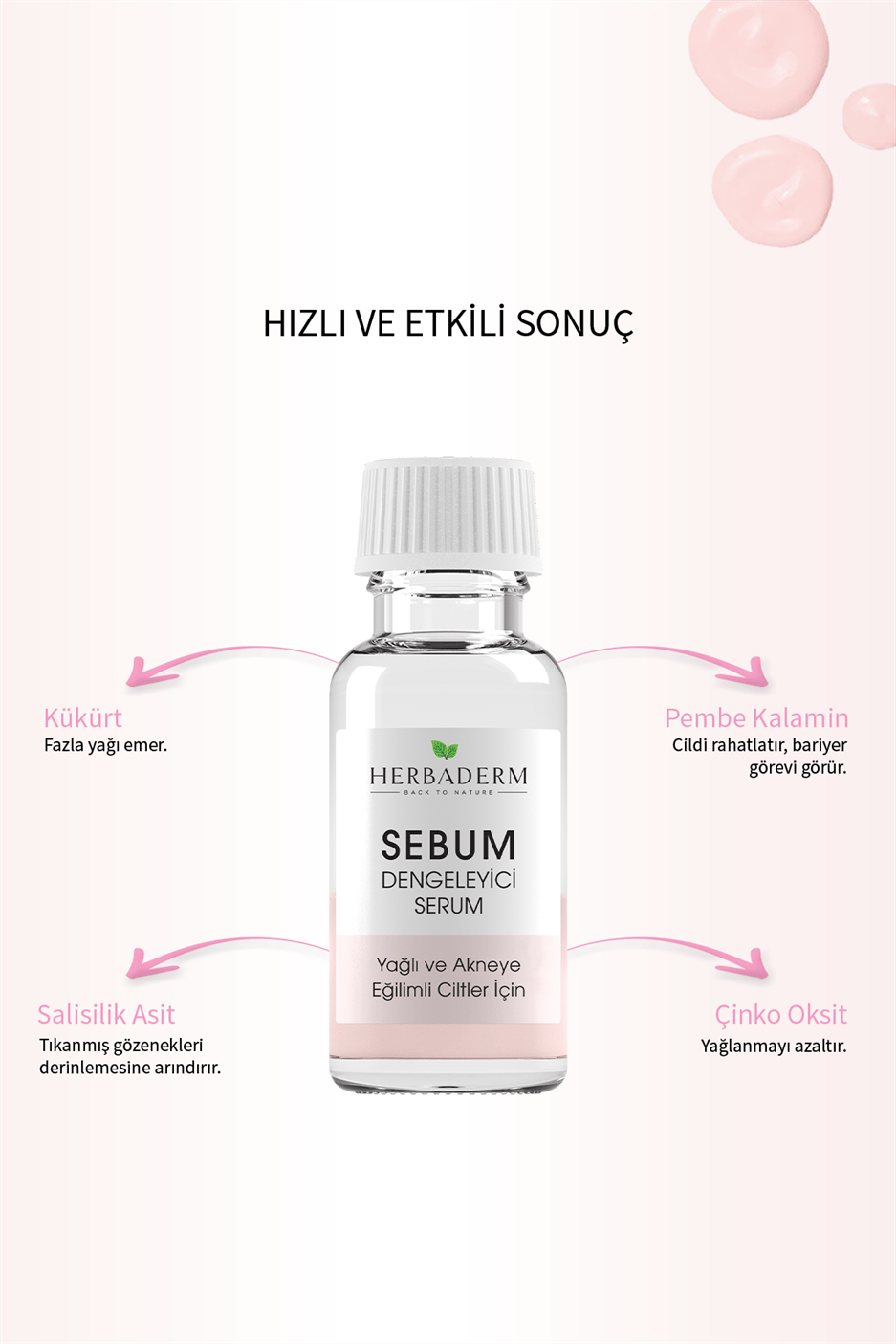 Herbaderm Sebum Dengeleyici Serum Yağlı ve Akne